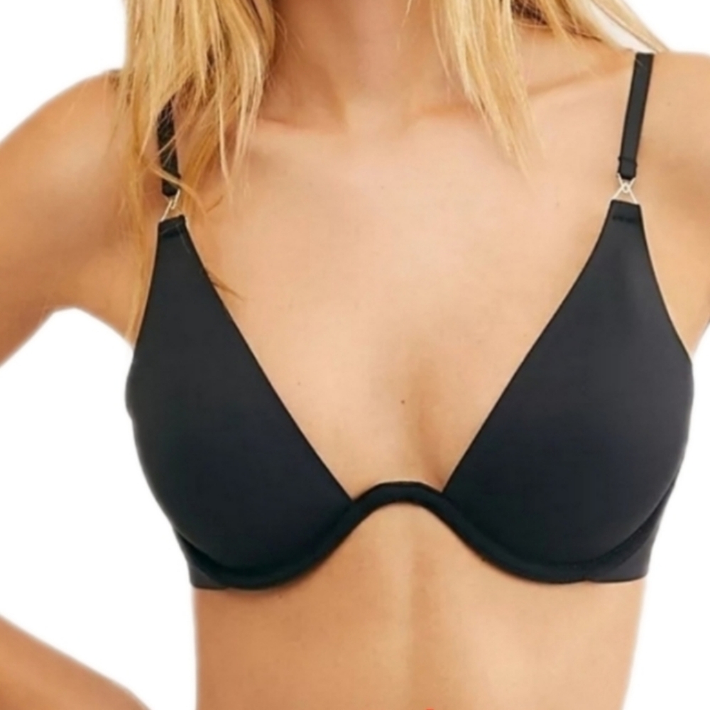 Free People Ari Underwire Neo Black Bra